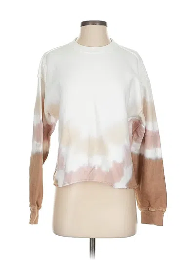 Pre-owned Abercrombie & Fitch Sweatshirt In White