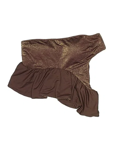 Pre-owned Abercrombie & Fitch Swimsuit Bottoms In Brown