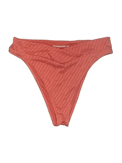 Pre-owned Abercrombie & Fitch Swimsuit Bottoms In Red