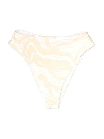 Pre-owned Abercrombie & Fitch Swimsuit Bottoms In White