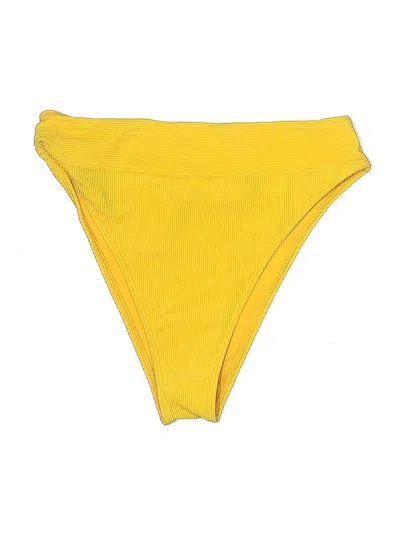 Pre-owned Abercrombie & Fitch Swimsuit Bottoms In Yellow