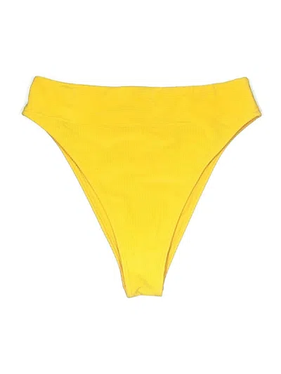 Pre-owned Abercrombie & Fitch Swimsuit Bottoms In Yellow