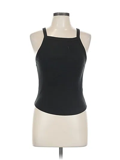 Pre-owned Abercrombie & Fitch Tank Top Black Halter Neckline Tops