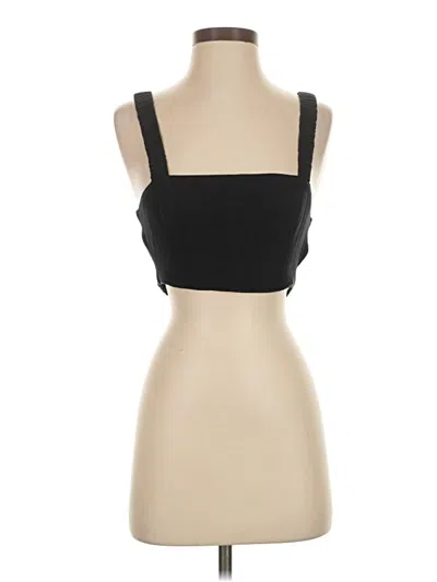 Pre-owned Abercrombie & Fitch Tank Top Black Strapless Neckline Tops