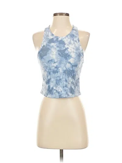 Pre-owned Abercrombie & Fitch Tank Top Blue Halter Neckline Tops