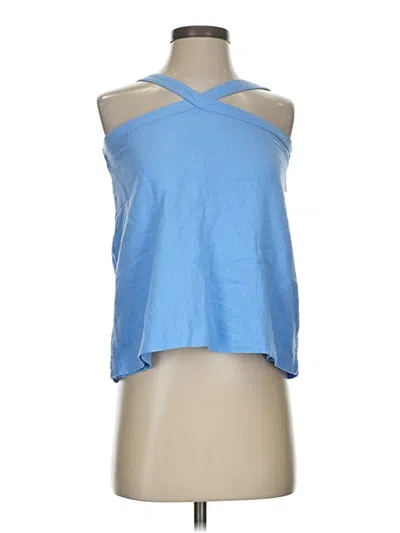 Abercrombie & Fitch Tank Top Blue Halter Neckline Tops