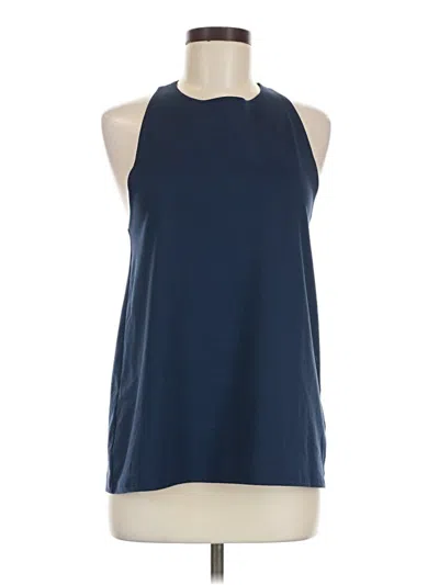 Pre-owned Abercrombie & Fitch Tank Top Blue Halter Neckline Tops