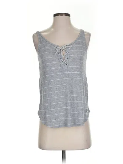 Pre-owned Abercrombie & Fitch Tank Top Gray Halter Neckline Tops