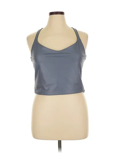 Pre-owned Abercrombie & Fitch Tank Top Gray Halter Neckline Tops