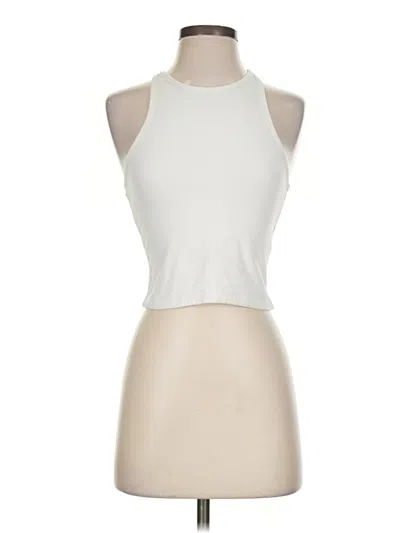 Pre-owned Abercrombie & Fitch Tank Top Ivory Halter Neckline Tops