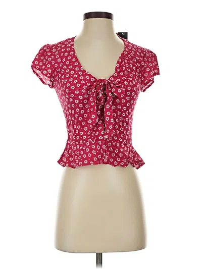 Abercrombie & Fitch Tank Top Red Tie Neck Tops