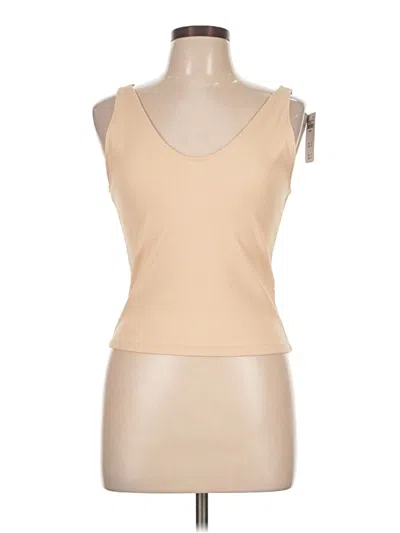 Abercrombie & Fitch Tank Top Tan One Shoulder Neckline Tops