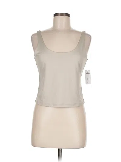 Pre-owned Abercrombie & Fitch Tank Top Tan Strapless Neckline Tops In Brown