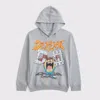 Abercrombie & Fitch Tasmanian Devil Graphic Popover Hoodie In Gray
