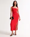 Abercrombie & Fitch The A&f Ava Knit Maxi Dress In Red