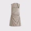 Abercrombie & Fitch The A&f Ava Mini Dress In Nude
