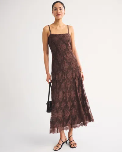 Abercrombie & Fitch The A&f Bra-free Convertible Maxi Dress In Brown