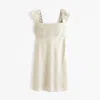 Abercrombie & Fitch The A&f Emerson Cap Sleeve Mini Dress In Neutral