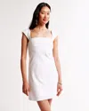 Abercrombie & Fitch The A&f Emerson Cap Sleeve Mini Dress In White