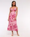Abercrombie & Fitch The A&f Julia Slip Cutout Maxi Dress In Pink