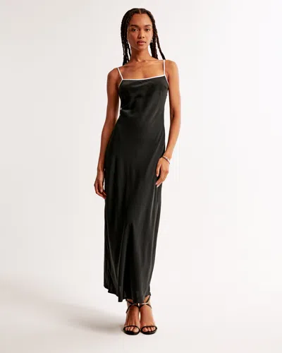 Abercrombie & Fitch The A&f Julia Slip Maxi Dress In Black