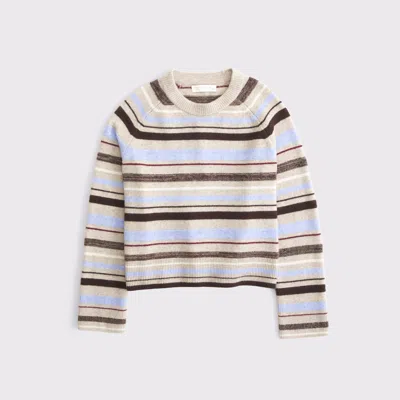 Abercrombie & Fitch The A&f Madeline Striped Crew Sweater In Multi