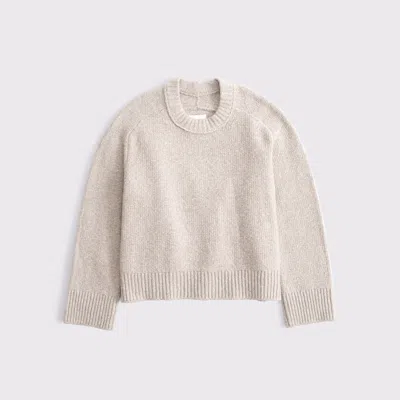 Abercrombie & Fitch The A&f Madeline Textural Crew Sweater In Pink