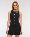 Abercrombie & Fitch The A&f Mara Mini Sweater Dress In Black