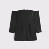 Abercrombie & Fitch The A&f Mara Off-the-shoulder Mini Dress In Black