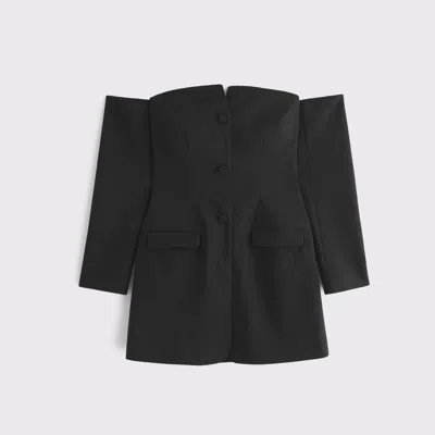 Abercrombie & Fitch The A&f Mara Off-the-shoulder Mini Dress In Black