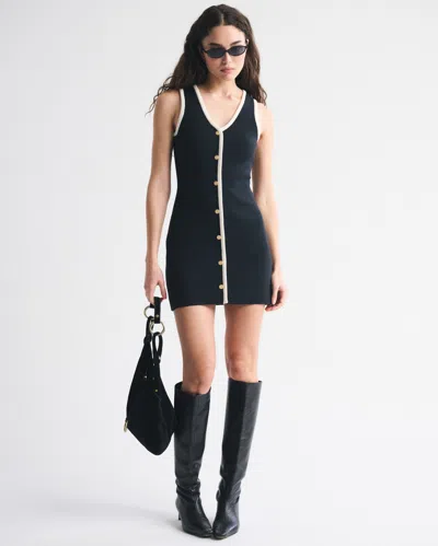 Abercrombie & Fitch The A&f Mara Sweater Vest Mini Dress In Black