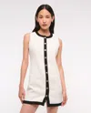 Abercrombie & Fitch The A&f Mara Tweed Mini Dress In White