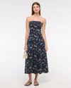 Abercrombie & Fitch The A&f Mila Strapless Midi Dress