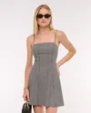 Abercrombie & Fitch The A&f Mila Strapless Mini Dress In Gray