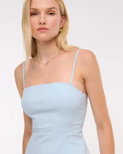 Abercrombie & Fitch The A&f Mila Strapless Mini Dress In Blue
