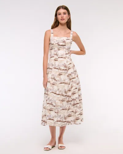 Abercrombie & Fitch The A&f Mila Stretch Midi Dress