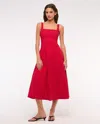 Abercrombie & Fitch The A&f Mila Stretch Midi Dress In Red