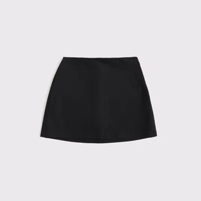 Abercrombie & Fitch The A&f Scarlett Curve Love Forme Mini Skort In Black