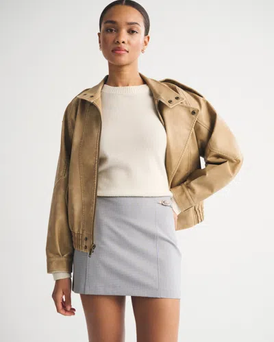 Abercrombie & Fitch The A&f Scarlett Forme Mini Skort In Gray
