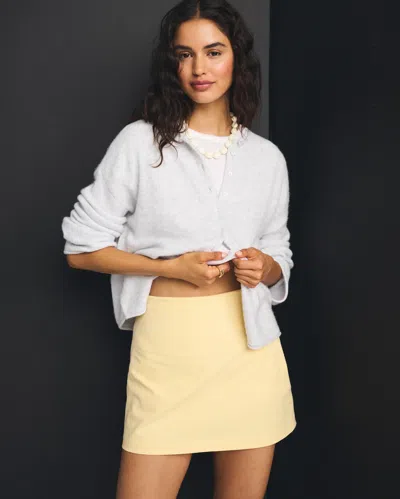 Abercrombie & Fitch The A&f Scarlett Forme Mini Skort In Soft Yellow