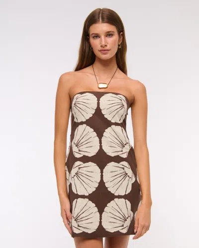 Abercrombie & Fitch The A&f Scarlett Strapless Linen-blend Skort