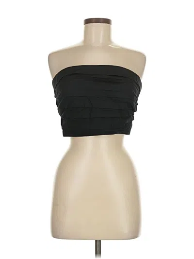 Pre-owned Abercrombie & Fitch Tube Top Black Strapless Neckline Tops