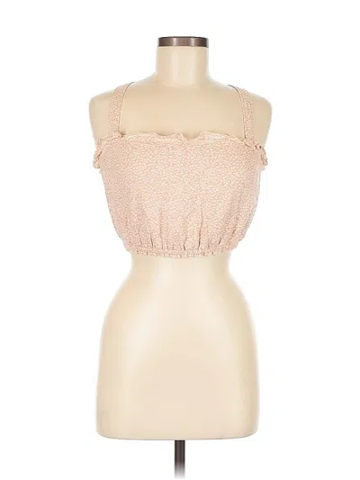 Pre-owned Abercrombie & Fitch Tube Top Orange Strapless Neckline Tops