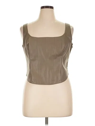 Abercrombie & Fitch Tube Top Tan Strapless Neckline Tops In Brown