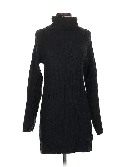 Pre-owned Abercrombie & Fitch Turtleneck Sweater In Black