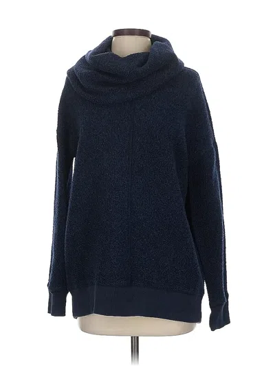 Pre-owned Abercrombie & Fitch Turtleneck Sweater In Blue