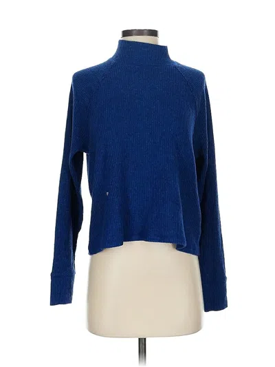 Pre-owned Abercrombie & Fitch Turtleneck Sweater In Blue