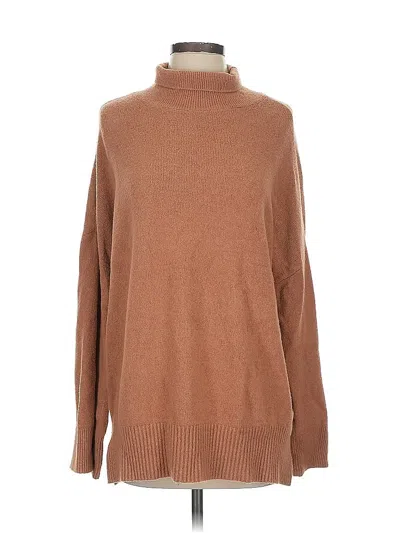 Pre-owned Abercrombie & Fitch Turtleneck Sweater In Brown