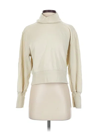 Pre-owned Abercrombie & Fitch Turtleneck Sweater In White