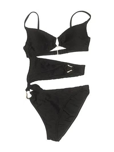 Pre-owned Abercrombie & Fitch Two Piece Swimsuit In Black